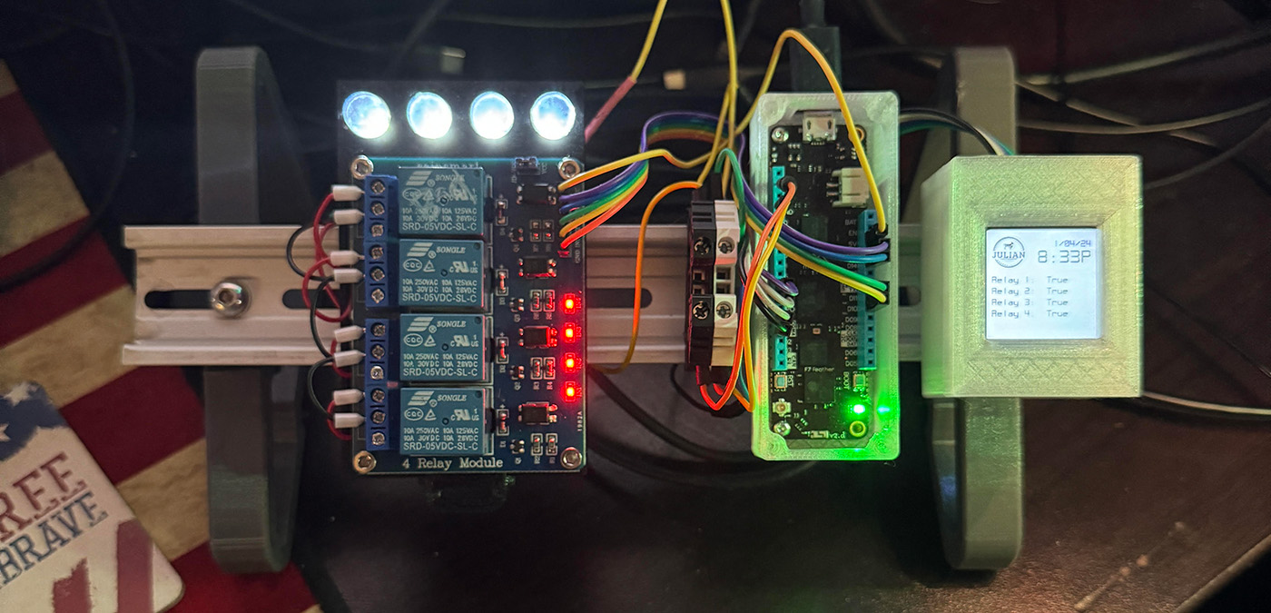 DIN Rail Dev Kit with Relay